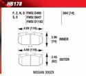 Front Pads - HB178E.564