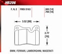 Front Pads - HB206E.565