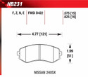 Front Pads - HB231E.625