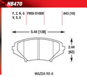Front Pads - HB470G.643