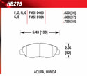 Front Pads - HB275E.620