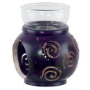 Purple Spiral Soap Stone Oil Burner