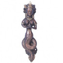 Naga Brass Door Handle With A Twist