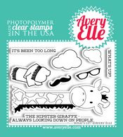 Our 4" x 3" What's Up? clear photopolymer stamp set may be small in size, but has so many possibilities. Combine the giraffe and accessories included in this set to create a fun and "hip" greeting.