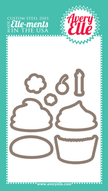 Our Cupcakes Elle-ments Custom Steel Die are exclusive to Avery Elle. These premium steel dies coordinate with our Cupcakes clear photopolymer stamp set and are proudly made in the USA.