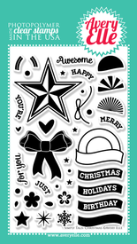 Our 4" x 6" Simply Tags:Christmas clear photopolymer stamp set (designed by Nina Yang) is exactly what you need to create the perfect Holiday, Birthday or just because gift tags and cards. With sentiments for so many occasions this set is a must have staple in any stamper's collection. Use the coordinating Simply Tags: Christmas Ornament & Simply Tags: Christmas Bow Elle-ments custom steel dies to create a professional look.