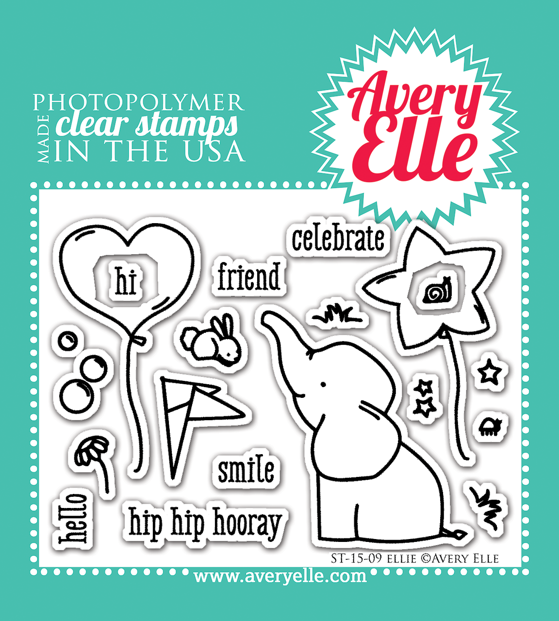 Clear Stamps - Ellie by Avery Elle Inc.