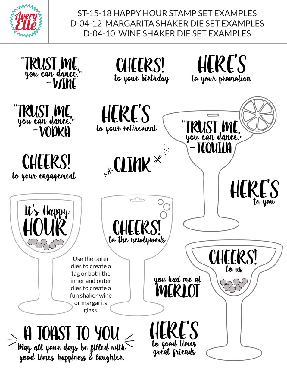 Clear Stamps - Happy Hour