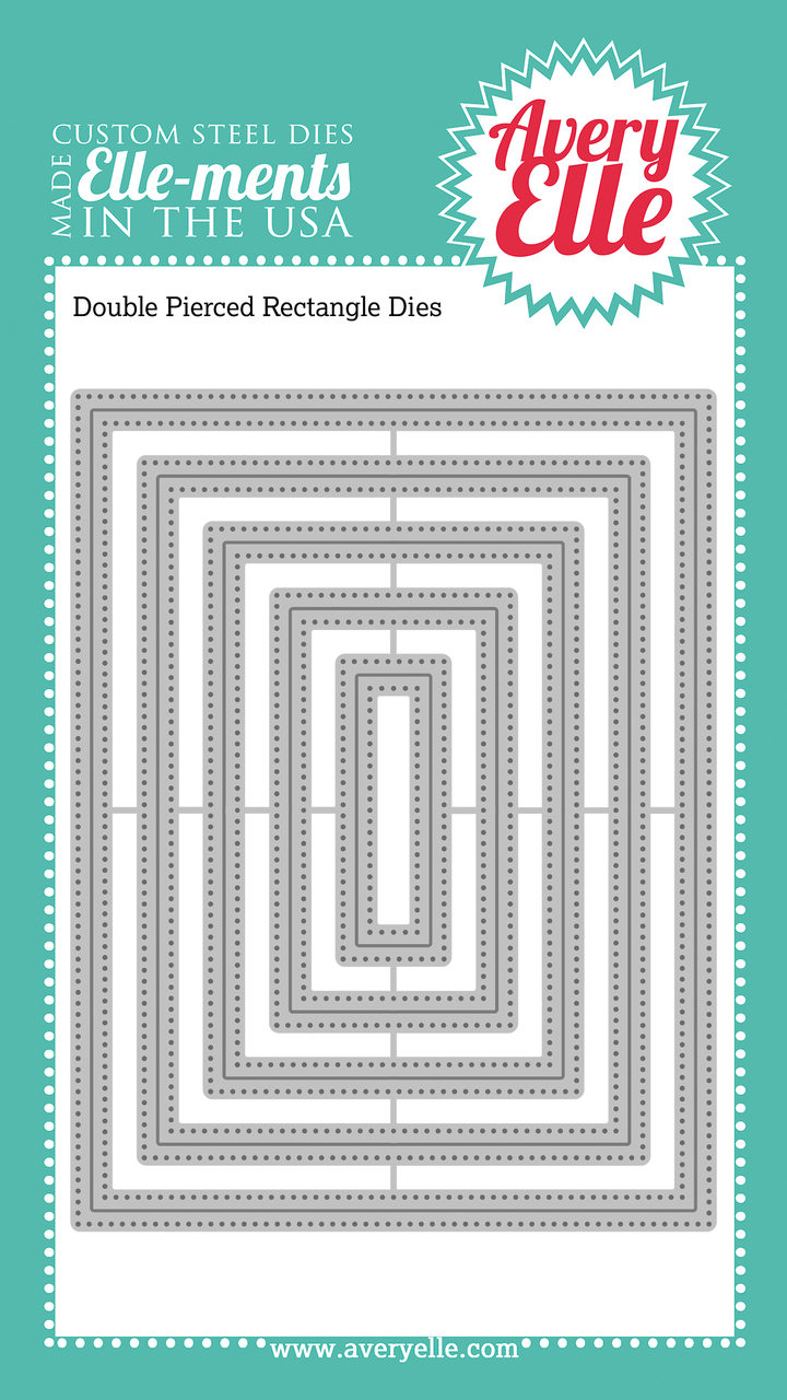 Double Pierced Rectangle craft dies