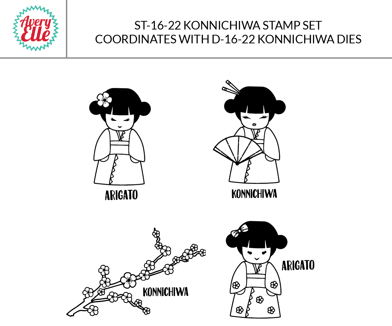Konnichiwa Clear Stamps & Dies