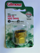 Brass Hose Swivel - 3/4" FHT X 3/4" MPT or 1/2" FPT
