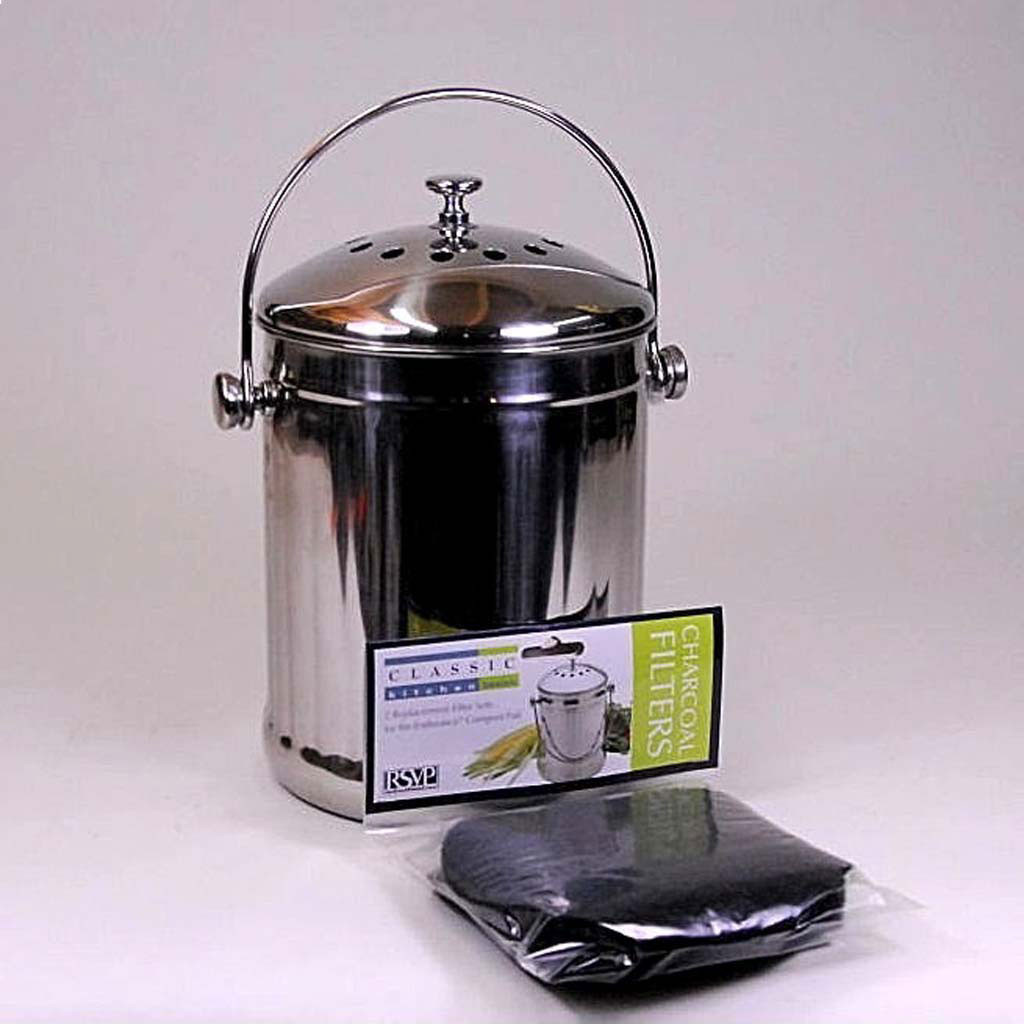 Compost Replacement Filters for Stainless Pail 2 Pack Harmony Farm