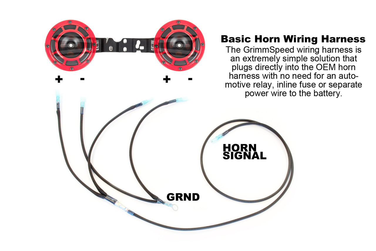 Subaru Starter Package! Hella Horns & Grimmspeed Brotie/wiring harness
