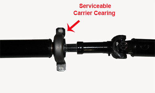 comes with new servicable carrier bearing