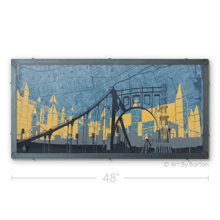 Abstract Pittsburgh Print Artwork by Charlie Barton