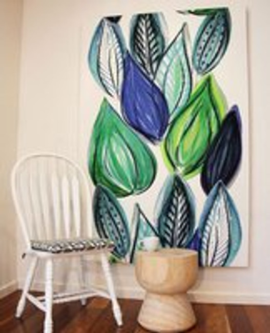 Scandi wall fabric art @ Print Decor, Melbourne