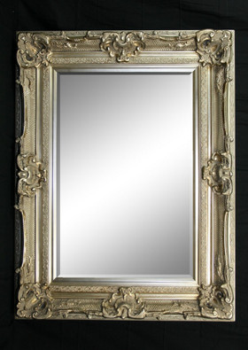 Grand Ornate Silver Mirror Print Decor Art Mirrors