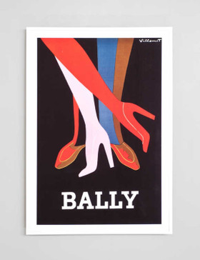 Bally Legs Vintage Poster Framed Print Decor Art