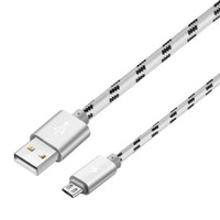 1M Micro USB to USB Braided Nylon Data Charging Cable - 1
