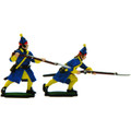 Karoliner Grenadiers charging and with raised musket