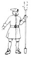 18th Century Artillery Man with ramrod