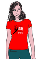  Double Crown On The Rocks Woman's Baby Doll Shirt