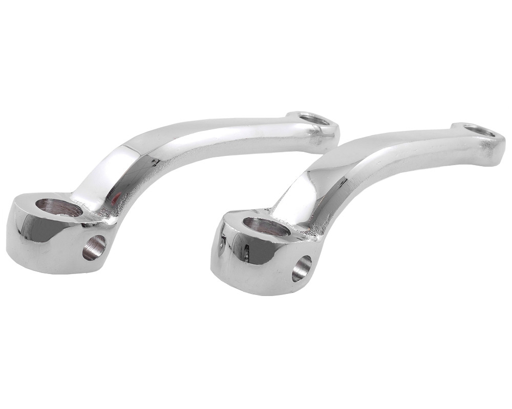 Universal Chrome Moped Pedal Arms. *Pair* 125mm Moped Division