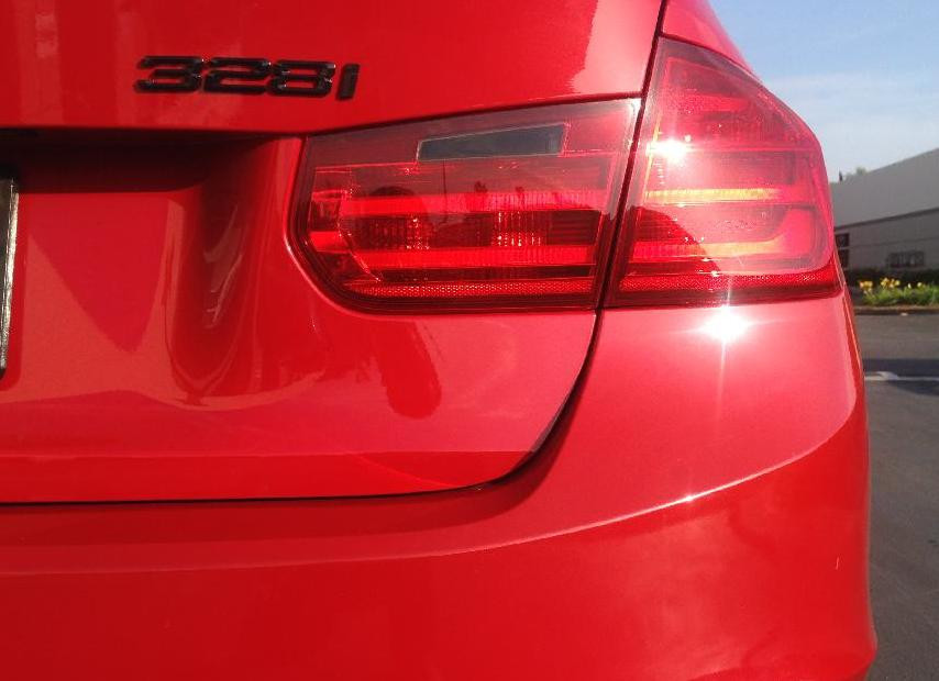 bmw f30 smoked reverse light overlay premium auto f30 smoked lights
