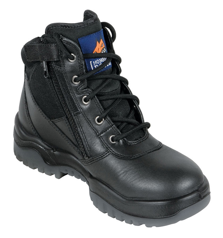 side zip safety toe work boots
