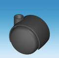 50mm Hard Wheel Castor with 16mm Tower and Choice of Stem Option