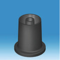 Plastic Glide with a 50mm base and 56mm high and comes with a choice of stem options
