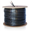 CCTV Coaxial Cable RG59 95% Copper Braid Shield with 18/2 Power Cable Siamese Direct Burial 500'