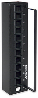 12U-MH 12-Port Field-Configurable Multimedia Hinged Panel