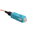 49991-LSC FastCAM Pre-polished Connector, SC (aqua), 50/125um L.O. Multimode