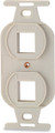 106-A2 2 Port 106 Type Faceplate Keystone Adapter