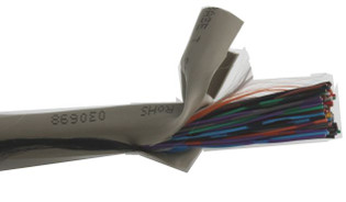 CAT3 UTP PVC Bulk Cable 24AWG Solid 50 Pair 1000' Reel - Grey