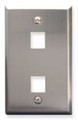 2 Port Keystone Stainless Steel Plate