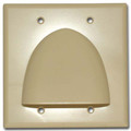 Dual Gang Bulk Wire Bullnose Plate