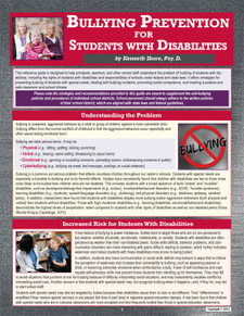 Bullying Prevention for Students with Disabilities