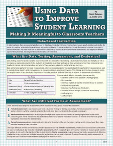 Using Data to Improve Student Learning: Making it Meaningful to Classroom Teachers