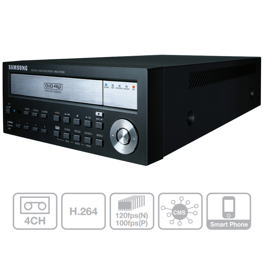 Samsung SRD470D DVR 4ch Digital Video Recorder H.264