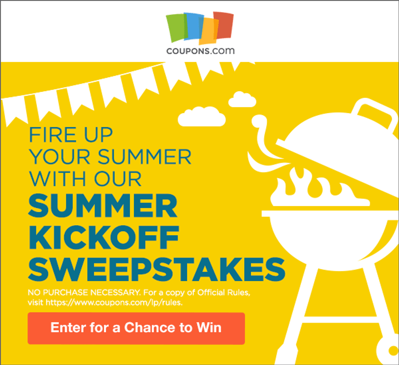 Coupons.com Summer Sweepstakes!