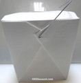 White 32oz Chinese Take Out Boxes