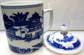 Chinese Landscape Mug with Lid
