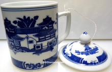 Chinese Landscape Mug with Lid