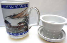 Landscape Mug with Strainer