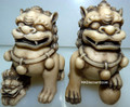 Ivory Guardian Lions Foo Dogs Figures