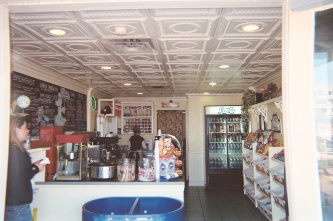 Tin Ceiling Tiles In a Keywest Cafe There Tin Ceiling Tiles are installed a small cafe in Key West Florida right by the ocean.