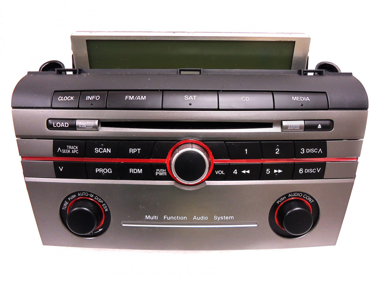 MAZDA 3 Radio Stereo 6 Disc Changer CD Player Sat Multi Function Audio System BR9K66ARX BOSE