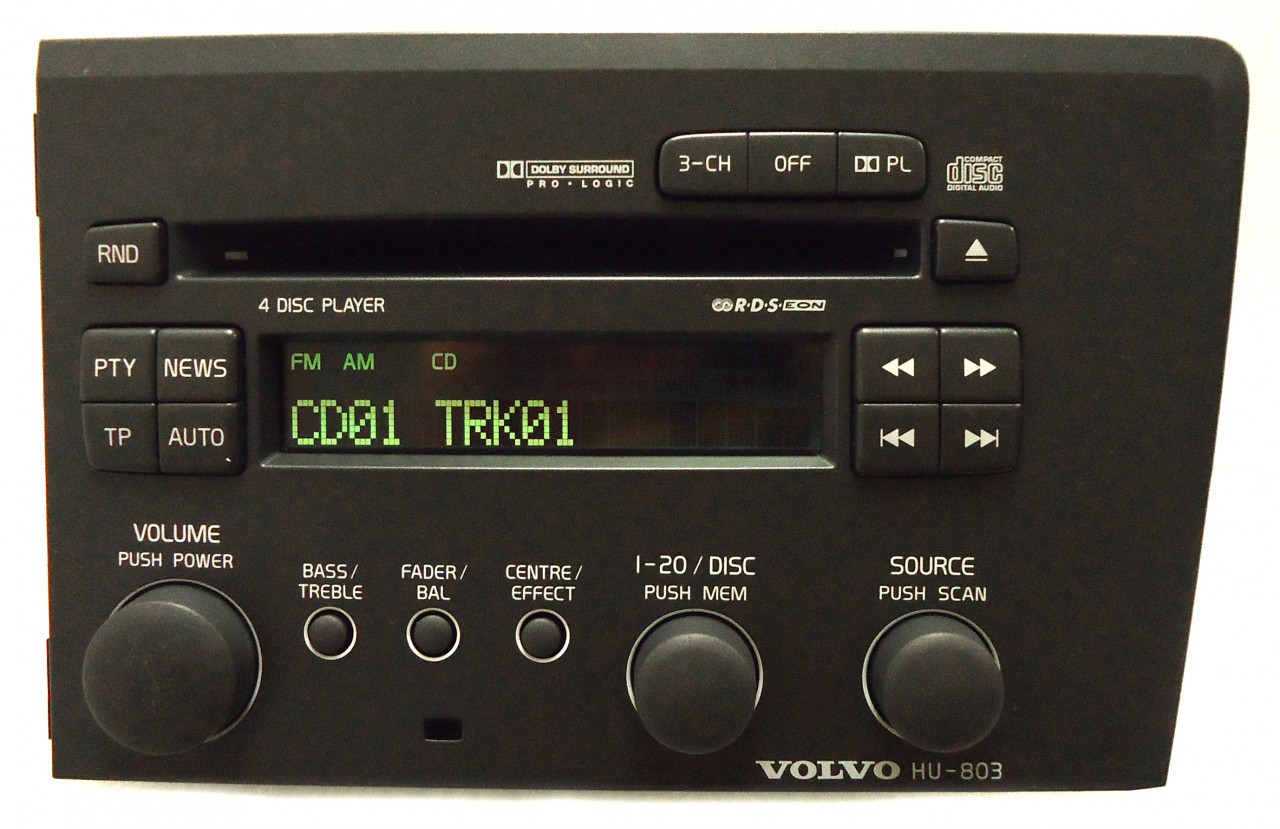 VOLVO S60 V70 Radio Stereo 4 Disc Changer CD Player HU803